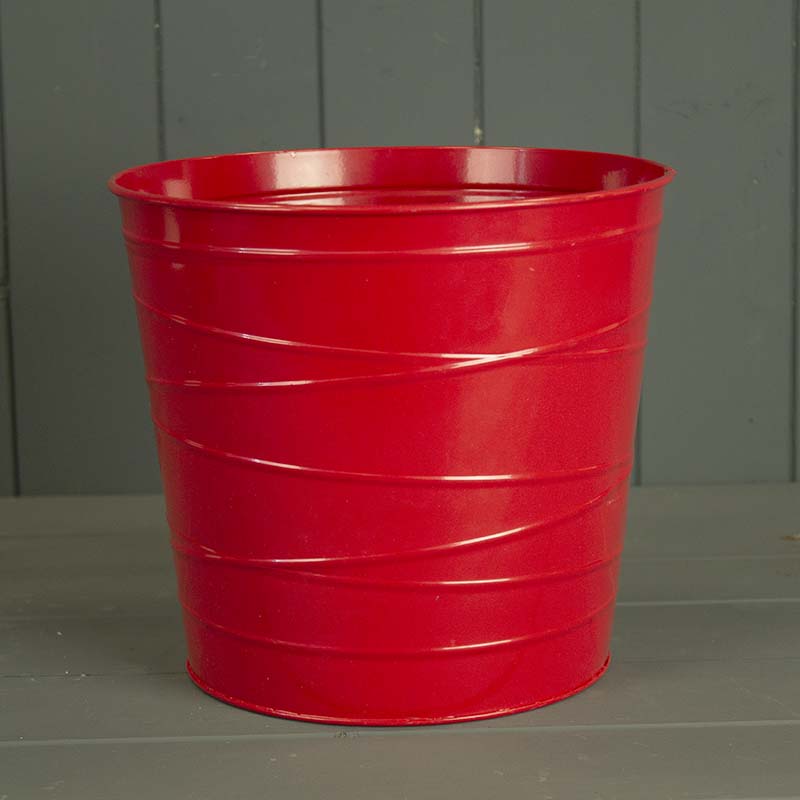 Red Zinc Pot for Outdoor Plants detail page